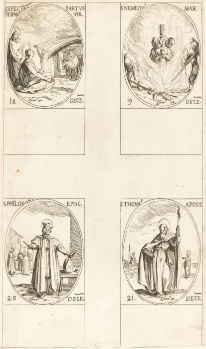 Framed Print : Waiting for the Virgin to Give Birth; St. Nemesius; St. Philogonius; St. Thomas Framed Print : Waiting for the Virgin to Give Birth; St. Nemesius; St. Philogonius; St. Thomas