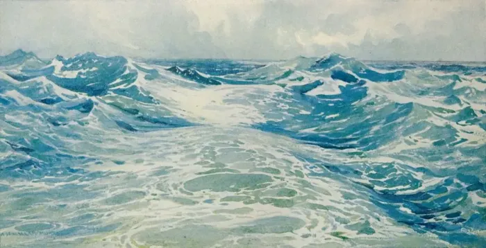 Framed Print : The Wake of a P. & O. c1880 (1905). Artist: Alexander Henry Hallam Murray Framed Print : The Wake of a P. & O. c1880 (1905). Artist: Alexander Henry Hallam Murray