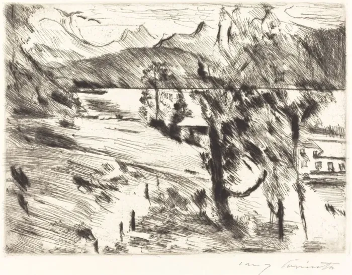 Framed Print : Walchensee landschaft (Walchensee Landscape), 1919. Creator: Lovis Corinth Framed Print : Walchensee landschaft (Walchensee Landscape), 1919. Creator: Lovis Corinth