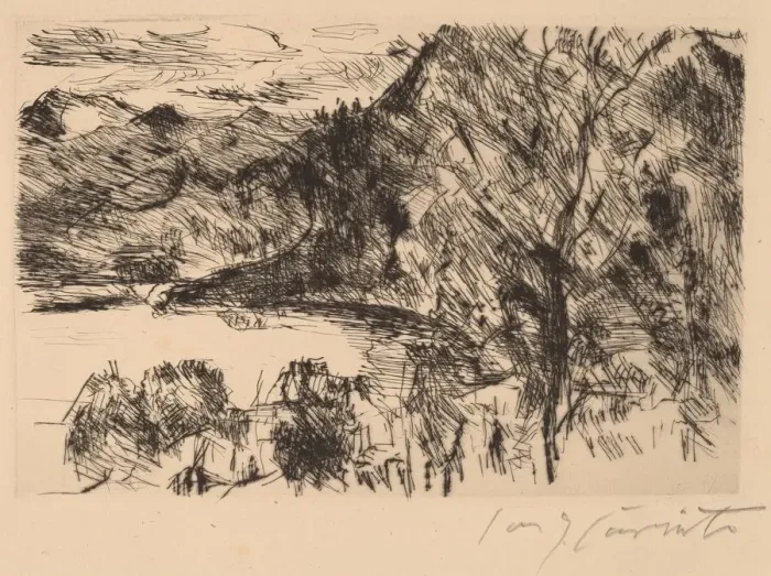 Framed Print : Walchensee mit Jochberg (Walchensee with Jochberg), 1923. Creator: Lovis Corinth Framed Print : Walchensee mit Jochberg (Walchensee with Jochberg), 1923. Creator: Lovis Corinth