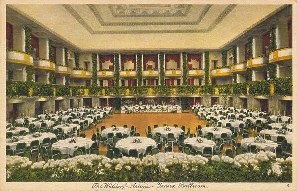 The Waldorf Astoria, Grand Ballroom, c1930s