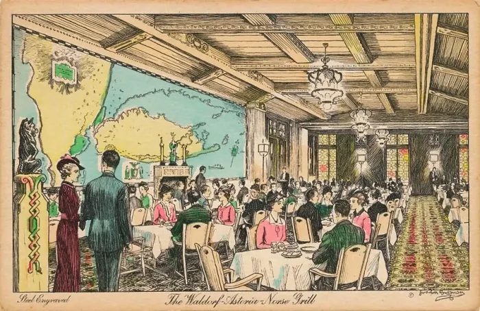 Framed Print : The Waldorf Astoria, Norse Grill, c1930s