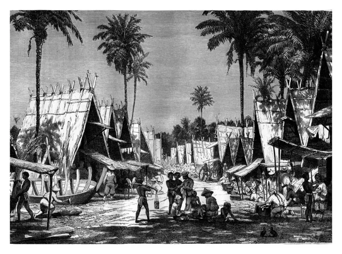 Framed Print : A Walk in the Arou Islands, Indonesia, 19th century. Artist: J Moynet Framed Print : A Walk in the Arou Islands, Indonesia, 19th century. Artist: J Moynet