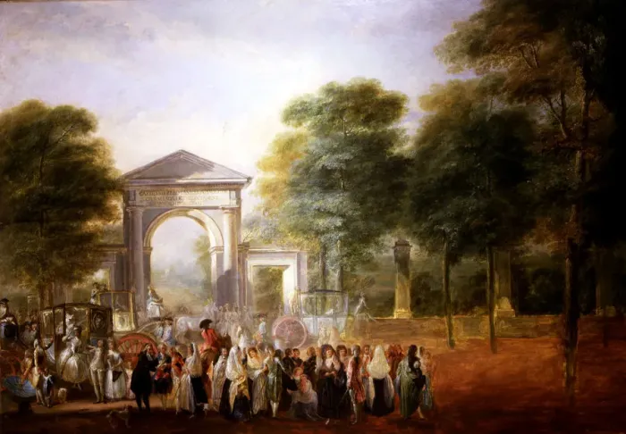 Framed Print : Walk in front of the Botanical Garden in Madrid, detail Framed Print : Walk in front of the Botanical Garden in Madrid, detail