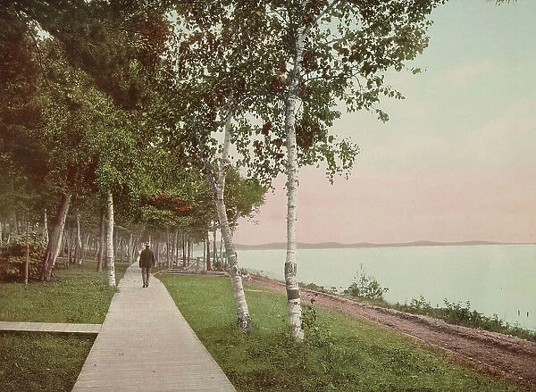 The Walk at We-Que-Ton-Sing, Michigan, c1900. Creator: Unknown