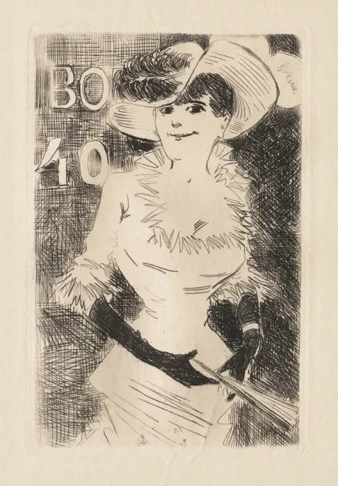 Framed Print : The Walker, 1880-86. Creator: Jean Louis Forain (French, 1852-1931) Framed Print : The Walker, 1880-86. Creator: Jean Louis Forain (French, 1852-1931)