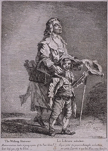 The Walking Stationer, Cries of London, 1760. Artist: Paul Sandby