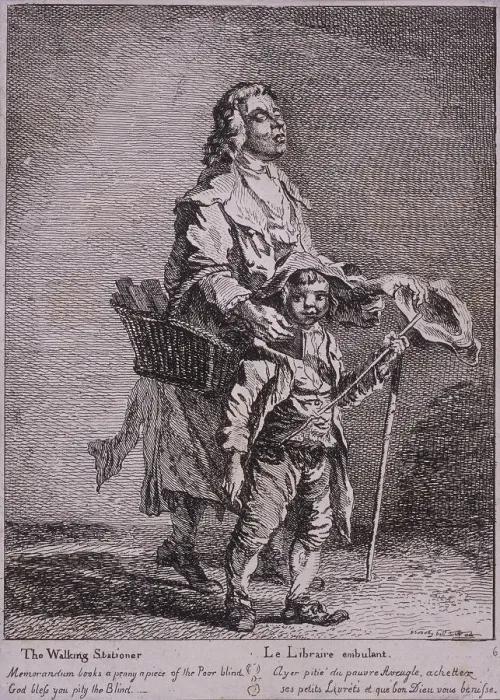 Framed Print : The Walking Stationer, Cries of London, 1760. Artist: Paul Sandby Framed Print : The Walking Stationer, Cries of London, 1760. Artist: Paul Sandby
