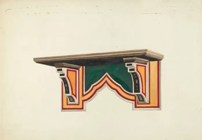 Framed Print : Wall Bracket, 1935 / 1942. Creator: Edward Jewett Framed Print : Wall Bracket, 1935 / 1942. Creator: Edward Jewett