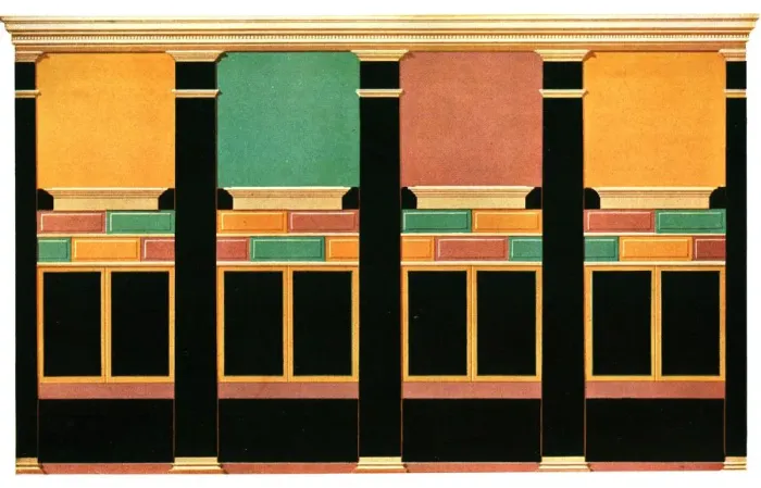 Framed Print : Wall decoration, Pompeii, Italy, (1928). Creator: Unknown Framed Print : Wall decoration, Pompeii, Italy, (1928). Creator: Unknown