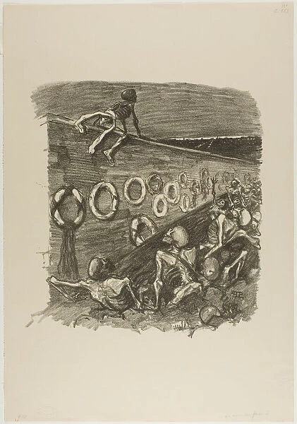 At the Wall of the Federationists, June 1894. Creator: Theophile Alexandre Steinlen