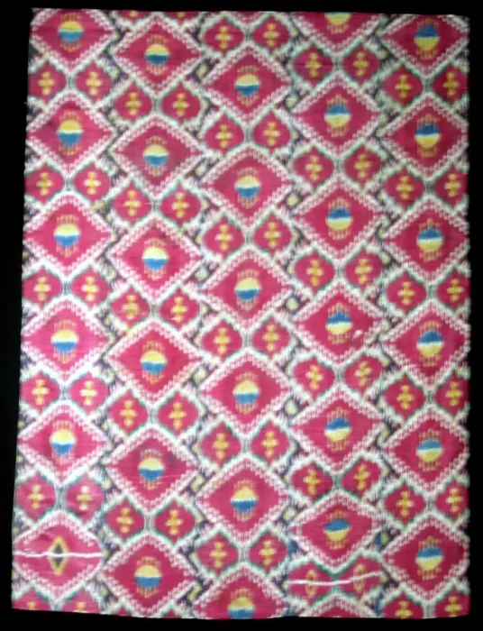 Framed Print : Wall Hanging Composed of Five Panels, Uzbekistan, 1850 / 75. Creator: Unknown Framed Print : Wall Hanging Composed of Five Panels, Uzbekistan, 1850 / 75. Creator: Unknown