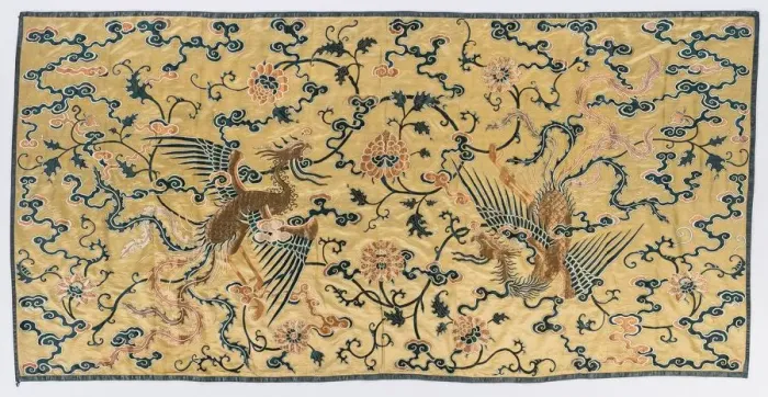 Framed Print : Wall Hanging, late 1700s - early 1800s. Creator: Unknown Framed Print : Wall Hanging, late 1700s - early 1800s. Creator: Unknown
