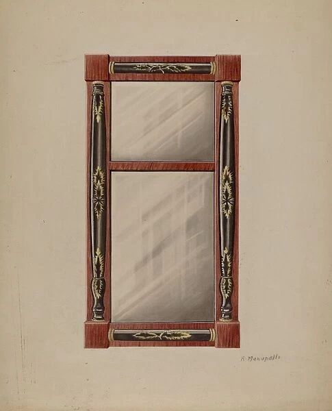 Wall Mirror, c. 1938. Creator: Raymond Manupelli