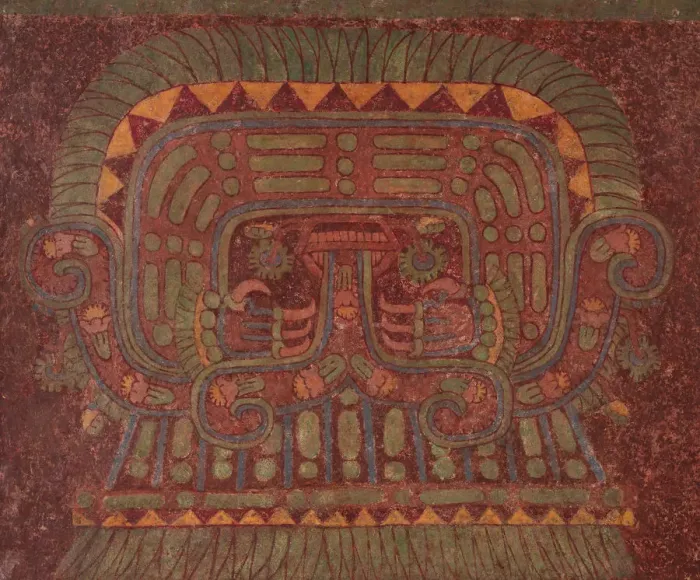 Framed Print : Wall Painting, A. D. 500-550. Creator: Unknown Framed Print : Wall Painting, A. D. 500-550. Creator: Unknown