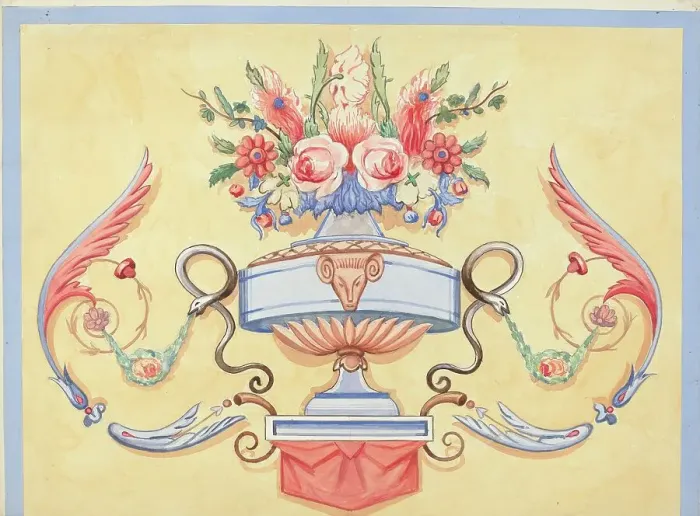 Framed Print : Wall Painting, c. 1936. Creator: Dana Bartlett Framed Print : Wall Painting, c. 1936. Creator: Dana Bartlett