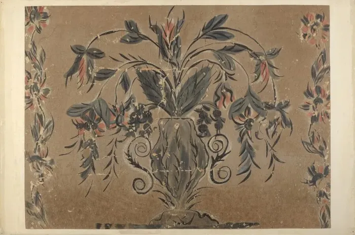 Framed Print : Wall Painting, c. 1939. Creator: Martin Partyka Framed Print : Wall Painting, c. 1939. Creator: Martin Partyka