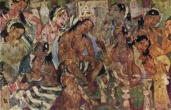 Wall painting from the Caves of Ajanta of Raja Mahajanaka, c480