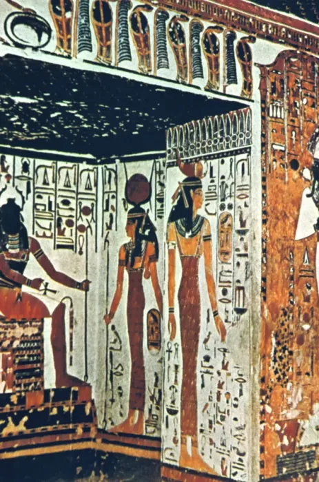 Framed Print : Wall Painting, Tomb of Nefertiti, Thebes, Egypt Framed Print : Wall Painting, Tomb of Nefertiti, Thebes, Egypt