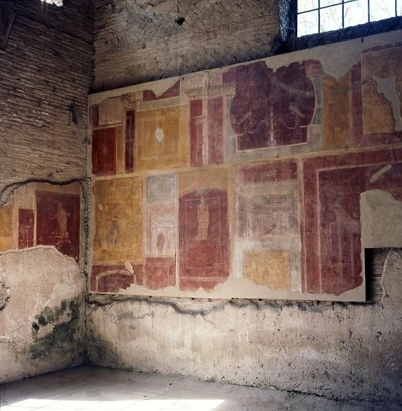 Wall paintings in house in Ostia, 2nd-3rd century