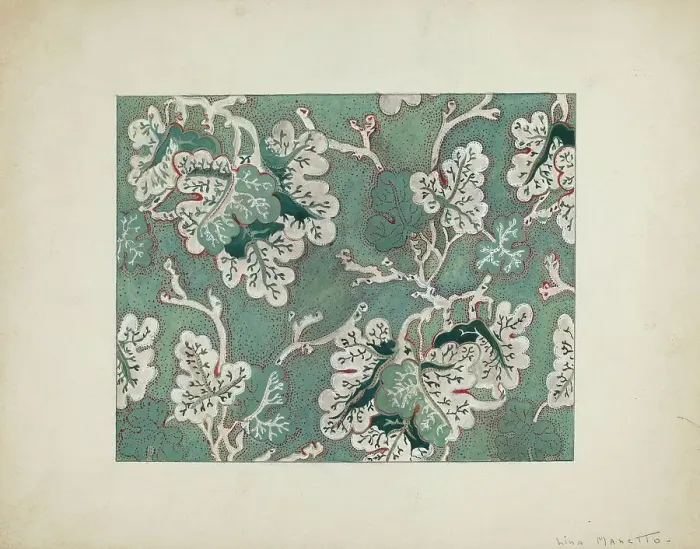 Framed Print : Wall Paper, 1935 / 1942. Creator: Lina Manetto Framed Print : Wall Paper, 1935 / 1942. Creator: Lina Manetto