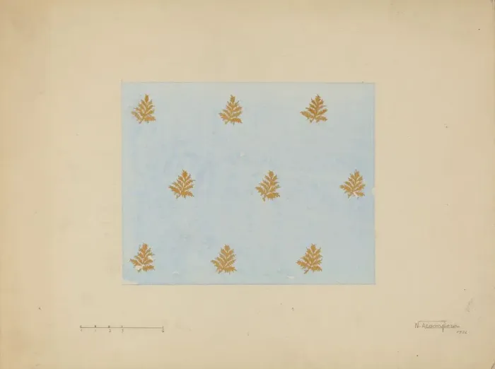 Framed Print : Wall Paper, 1936. Creator: Nicholas Acampora Framed Print : Wall Paper, 1936. Creator: Nicholas Acampora