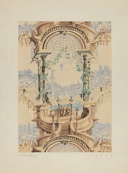 Wall Paper, 1937. Creator: Nicholas Acampora