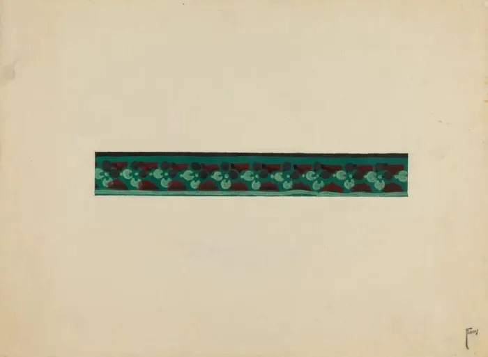 Framed Print : Wall Paper Border, c. 1936. Creator: Paul Farkas Framed Print : Wall Paper Border, c. 1936. Creator: Paul Farkas