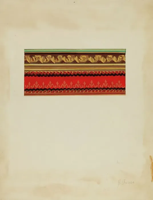 Framed Print : Wall Paper Border, c. 1937. Creator: Alfonso Umana Framed Print : Wall Paper Border, c. 1937. Creator: Alfonso Umana