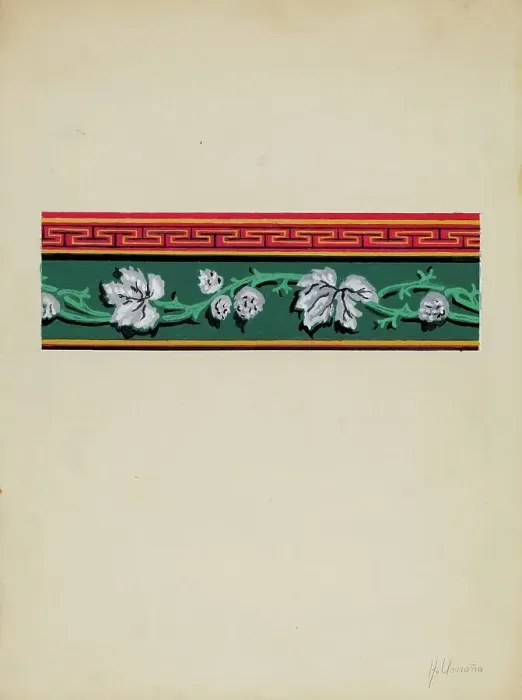 Framed Print : Wall Paper, c. 1936. Creator: Alfonso Umana Framed Print : Wall Paper, c. 1936. Creator: Alfonso Umana