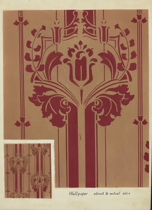 Framed Print : Wall Paper, c. 1936. Creator: Hebilly West Framed Print : Wall Paper, c. 1936. Creator: Hebilly West