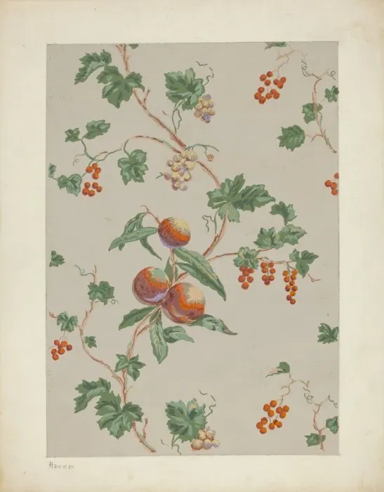 Framed Print : Wall Paper, c. 1937. Creator: Lee Hager Framed Print : Wall Paper, c. 1937. Creator: Lee Hager