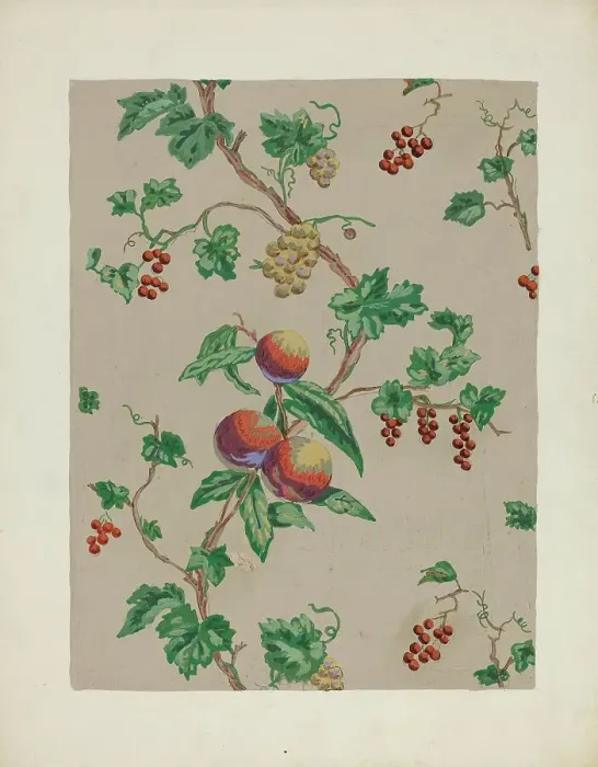 Framed Print : Wall Paper, c. 1937. Creator: Margaret Knapp Framed Print : Wall Paper, c. 1937. Creator: Margaret Knapp