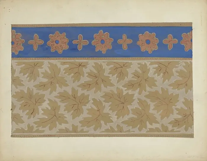 Framed Print : Wall Paper, c. 1937. Creator: Margaret Knapp Framed Print : Wall Paper, c. 1937. Creator: Margaret Knapp
