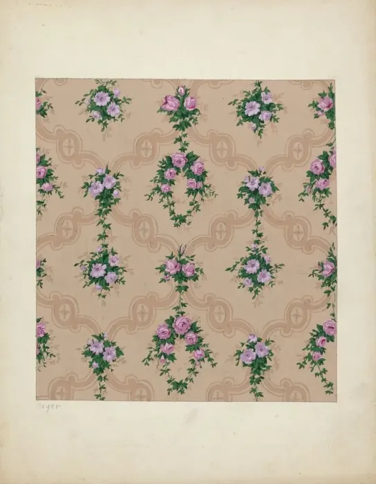 Framed Print : Wall Paper, c. 1937. Creator: Paul Farkas Framed Print : Wall Paper, c. 1937. Creator: Paul Farkas