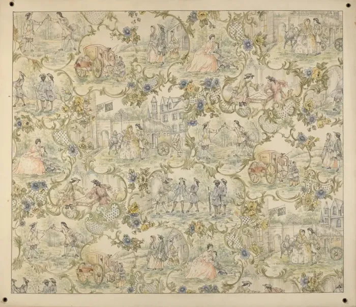 Framed Print : Wall Paper Design, c. 1939. Creator: Henry Meyers Framed Print : Wall Paper Design, c. 1939. Creator: Henry Meyers