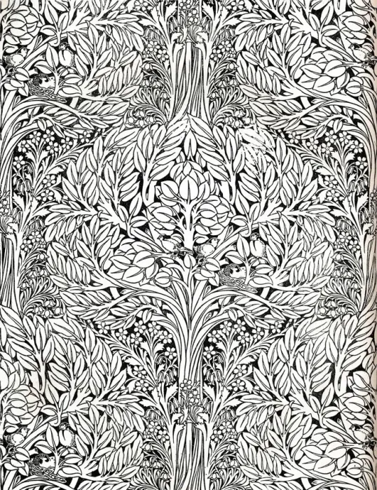 Framed Print : Wall-paper, printed in distemper colour. Designed by H. Wilson, 1893 Artist: W Jackson Framed Print : Wall-paper, printed in distemper colour. Designed by H. Wilson, 1893 Artist: W Jackson