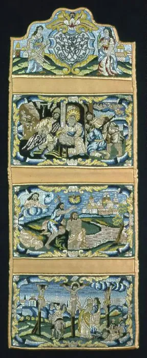 Framed Print : Wall Pocket, Switzerland, 17th century. Creator: Unknown Framed Print : Wall Pocket, Switzerland, 17th century. Creator: Unknown