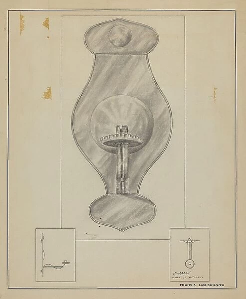 Wall Sconce, 1935 / 1942. Creator: Francis Law Durand