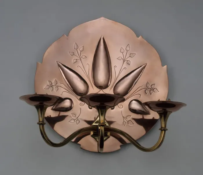 Framed Print : Wall Sconce, England, 1880  /  1900. Creators: William Arthur Smith Benson, W. A. S
