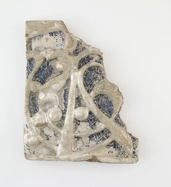 Wall tile (fragment), 12th-13th century. Creator: Unknown