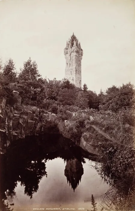 Framed Print : Wallace Monument, Stirling, 1860-1880. Creator: James Valentine Framed Print : Wallace Monument, Stirling, 1860-1880. Creator: James Valentine