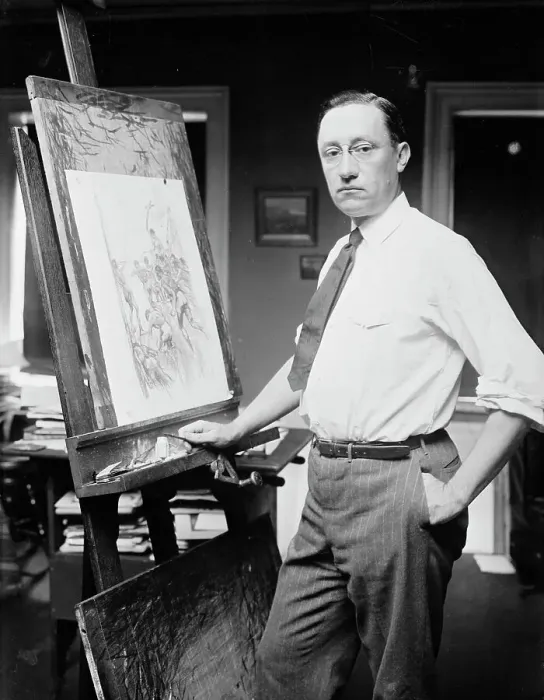 Framed Print : Wallace Morgan, 1913. Creator: Bain News Service Framed Print : Wallace Morgan, 1913. Creator: Bain News Service