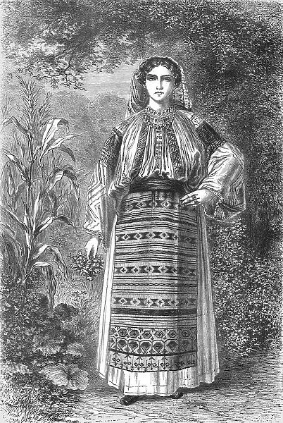 Wallachian Peasant-Women; A Visit to the Danubian Principalities, 1875. Creator: Unknown