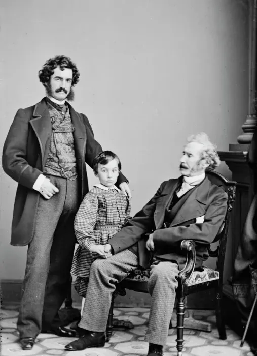 Framed Print : Wallack Group, between 1855 and 1865. Creator: Unknown Framed Print : Wallack Group, between 1855 and 1865. Creator: Unknown
