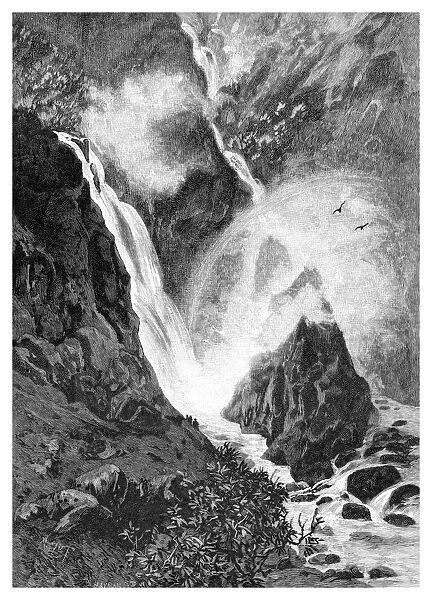Wallamumbi Falls, New South Wales, Australia, 1886