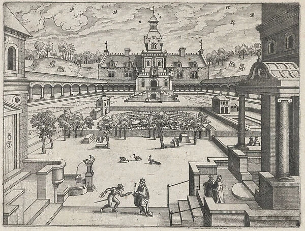 Walled Garden, ca. 1570. ca. 1570. Creators: Anon, Lucas Gassel