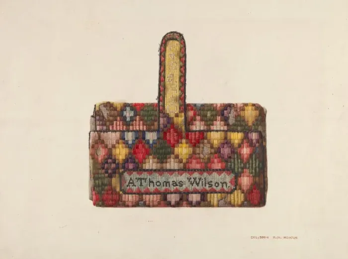 Framed Print : Wallet, c. 1939. Creator: Ralph Morton Framed Print : Wallet, c. 1939. Creator: Ralph Morton