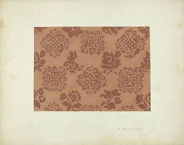 Wallpaper, 1935 / 1942. Creator: A. Menendez