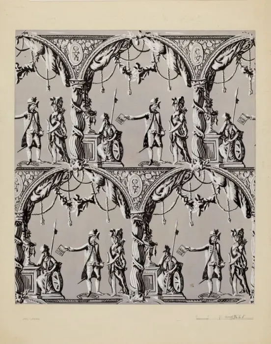 Framed Print : Wallpaper, c. 1937. Creator: John Garay Framed Print : Wallpaper, c. 1937. Creator: John Garay